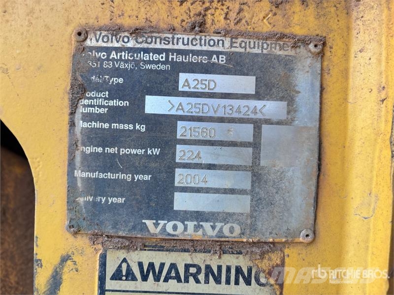 Volvo A25D Terrængående lastbiler