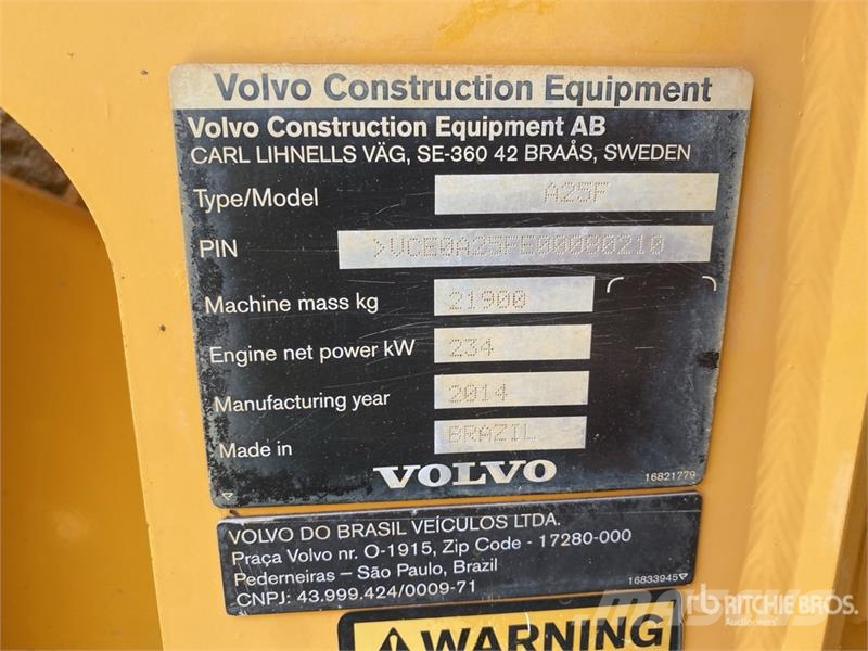 Volvo A25F Dumper - Knickgelenk