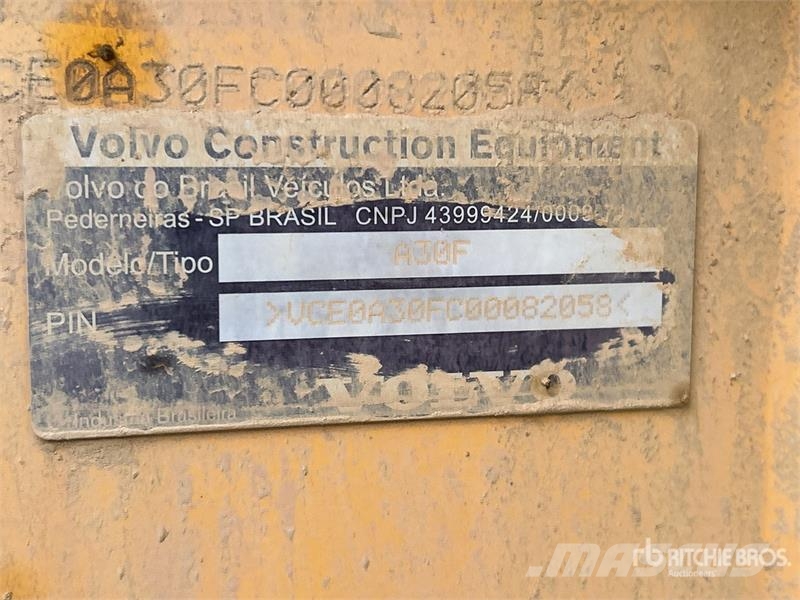 Volvo A30F Articulated Dump Truck 연결식 홀러