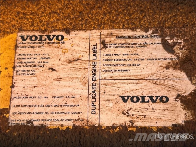 Volvo A30F Articulated Dump Truck 연결식 홀러