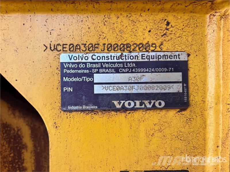 Volvo A30F Articulated Dump Truck Caminhão basculante articulado ADT