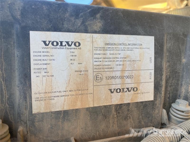 Volvo A45G Articulated Dump Truck Kĺbové nákladné autá
