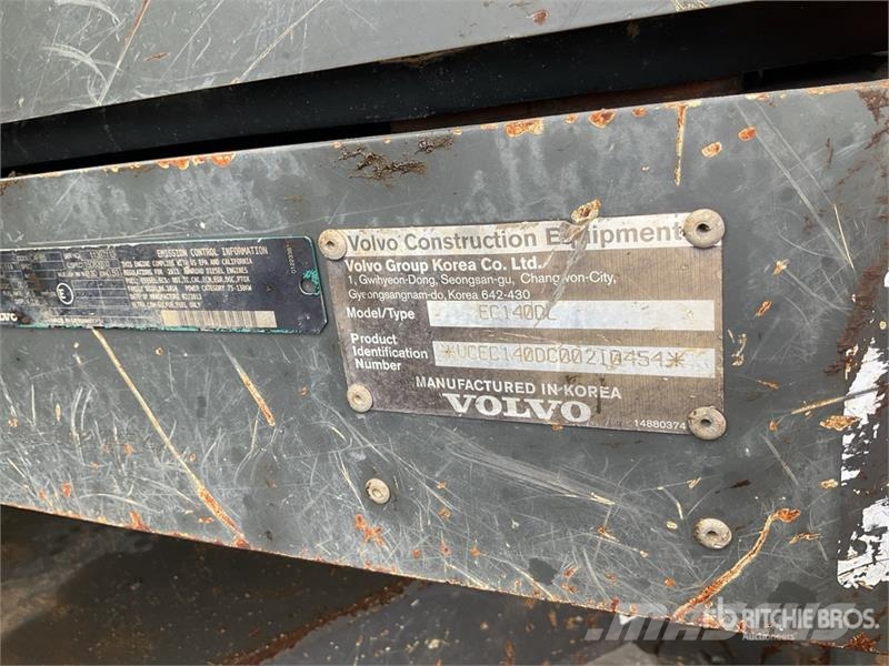 Volvo EC140DL Tracked Excavator Roomikekskavaatorid