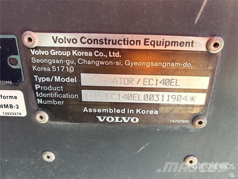 Volvo EC140EL Bageri gusjeničari
