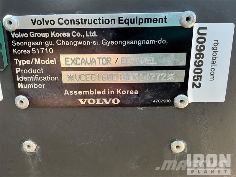 Volvo EC160EL Tracked Excavator Raupenbagger