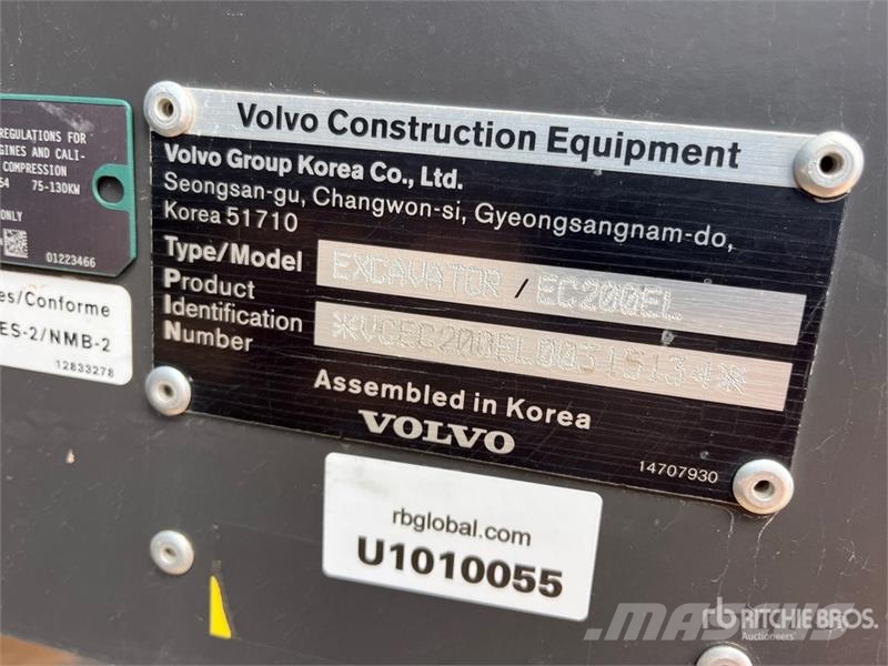 Volvo EC200EL Tracked Excavator Crawler excavators