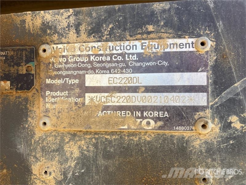 Volvo EC220D Tracked Excavator Εκσκαφείς με ερπύστριες
