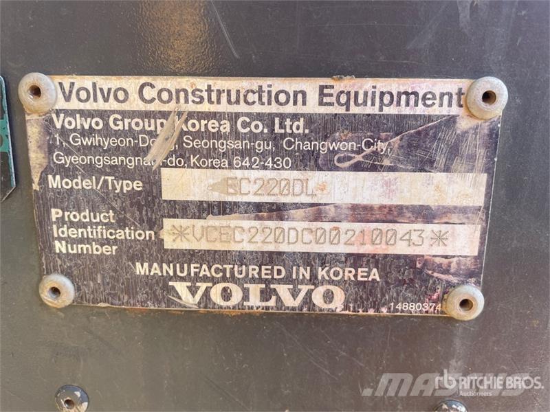 Volvo EC220DL Tracked Excavator Εκσκαφείς με ερπύστριες
