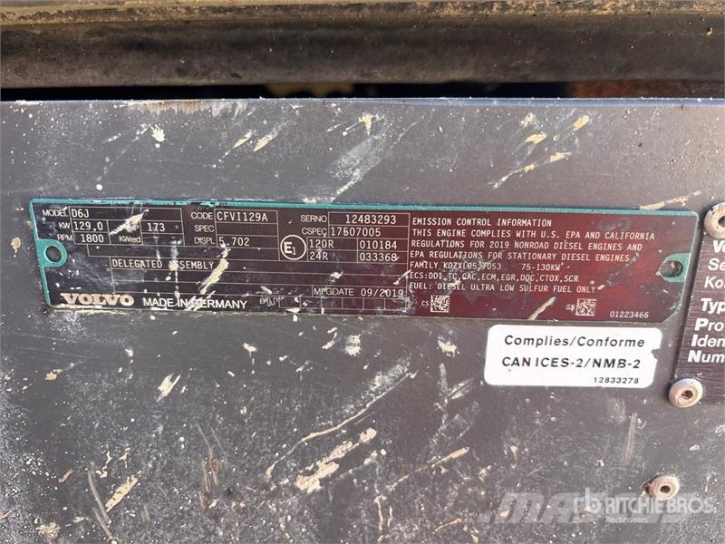 Volvo EC220E Tracked Excavator Roomikekskavaatorid