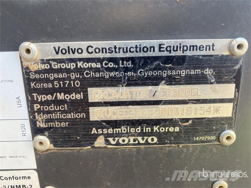 Volvo EC300EL Tracked Excavator Гусеничні екскаватори