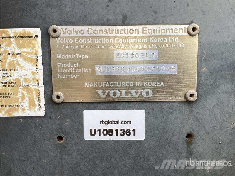 Volvo EC330B LC Tracked Excavator Gravemaskiner på larvebånd
