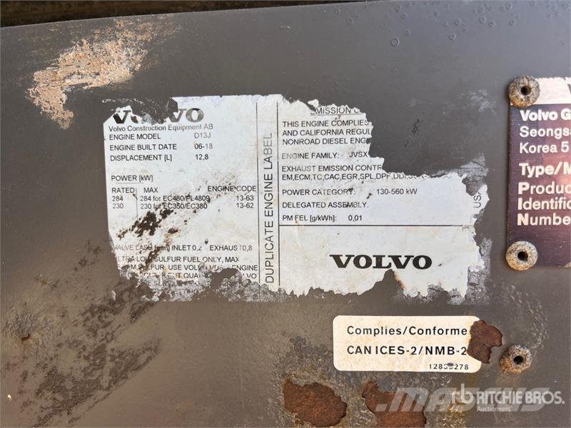 Volvo EC350EL Tracked Excavator Roomikekskavaatorid