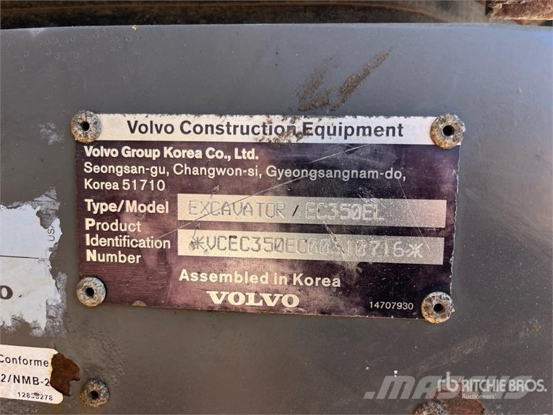 Volvo EC350EL Tracked Excavator Roomikekskavaatorid