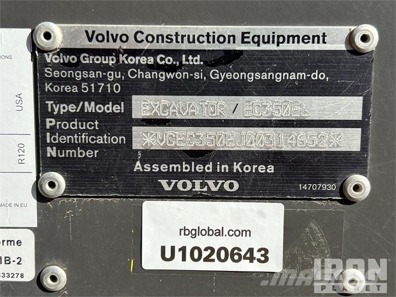 Volvo EC350EL Tracked Excavator Raupenbagger
