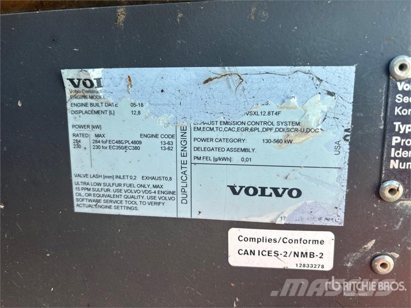 Volvo EC380E Tracked Excavator Lánctalpas kotrók