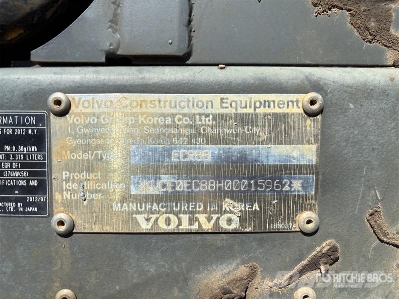 Volvo ECR 88 Tracked Excavator (Inoperable) Gravemaskiner på larvebånd