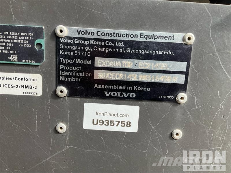 Volvo ECR145EL Tracked Excavator Raupenbagger