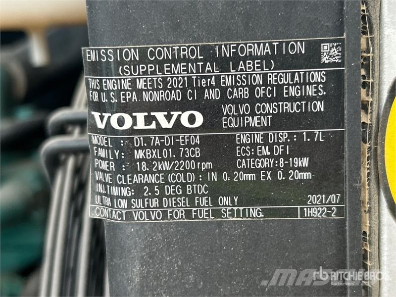 Volvo ECR40D Mini bagri <7t