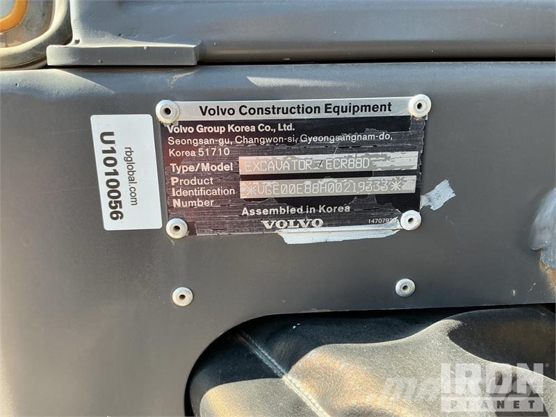 Volvo ECR88D Tracked Excavator Koparki gąsienicowe