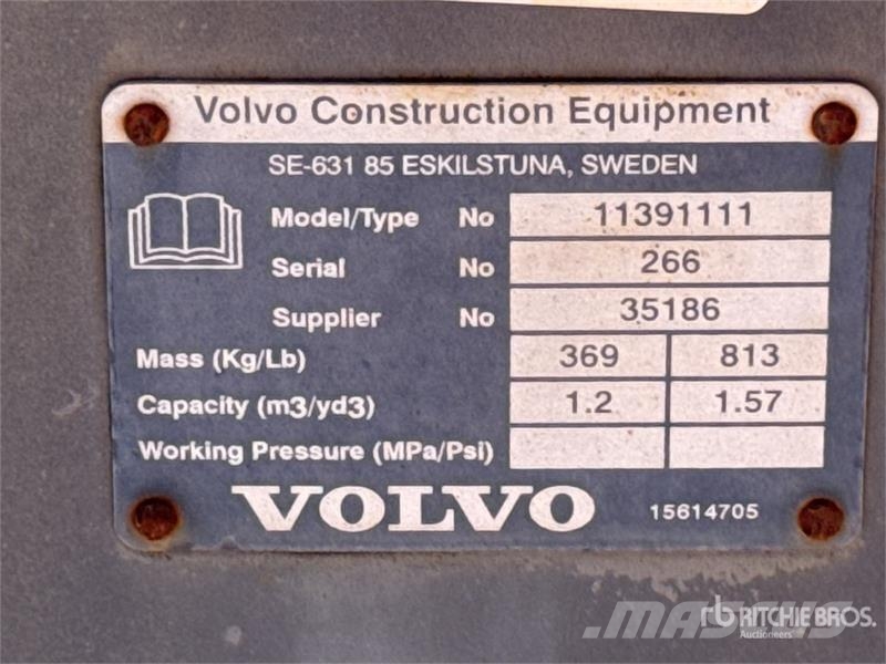 Volvo L30BKT1.4Y 79 in General Purpose Wheel Loader Buck 挖斗