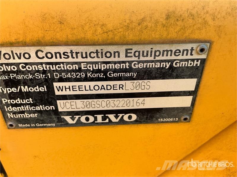 Volvo L30G Wheel Loader Cargadoras sobre ruedas