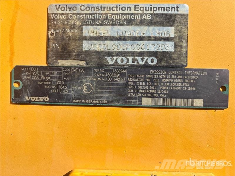 Volvo L90G Wheel Loader 휠로우더