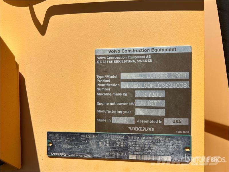 Volvo L90H Wheel Loader Chargeuse sur pneus