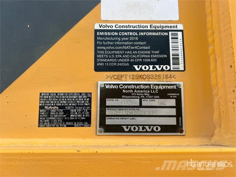 Volvo PT125 Pneumatic tired rollers