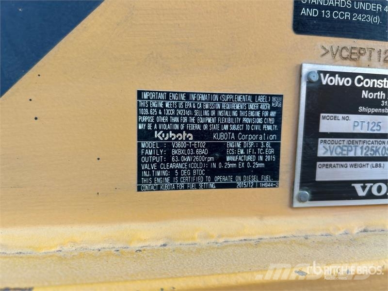 Volvo PT125 Pneumatic tired rollers