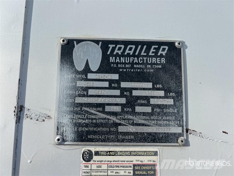 W-W 16 ft T/A Enclosed Trailer Прицепы-фургоны