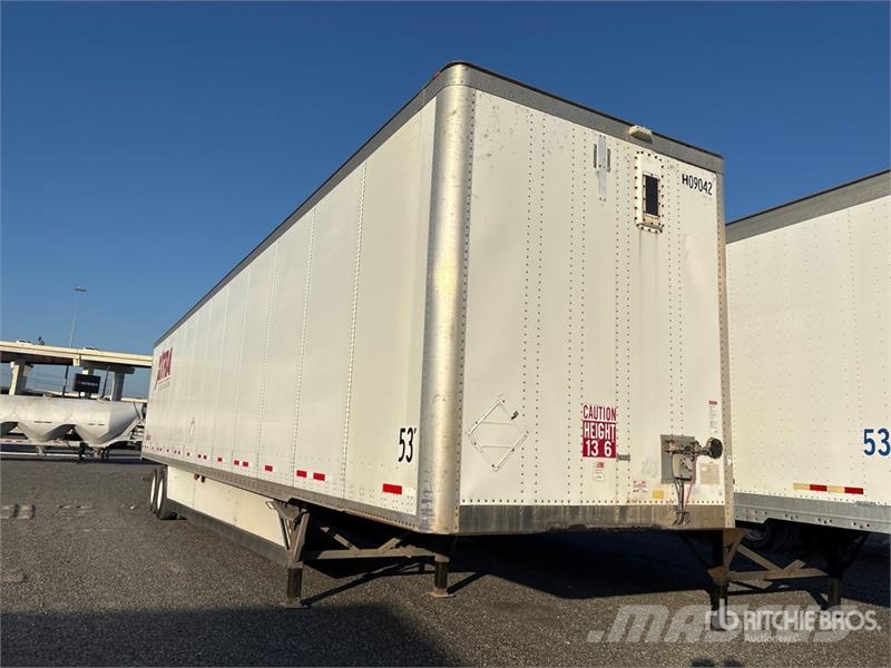 Wabash 53 ft x 102 in T/A Van Trailer Ремаркета фургони