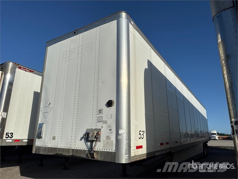 Wabash 53 ft x 102 in T/A Van Trailer Ρυμούλκες κλούβα