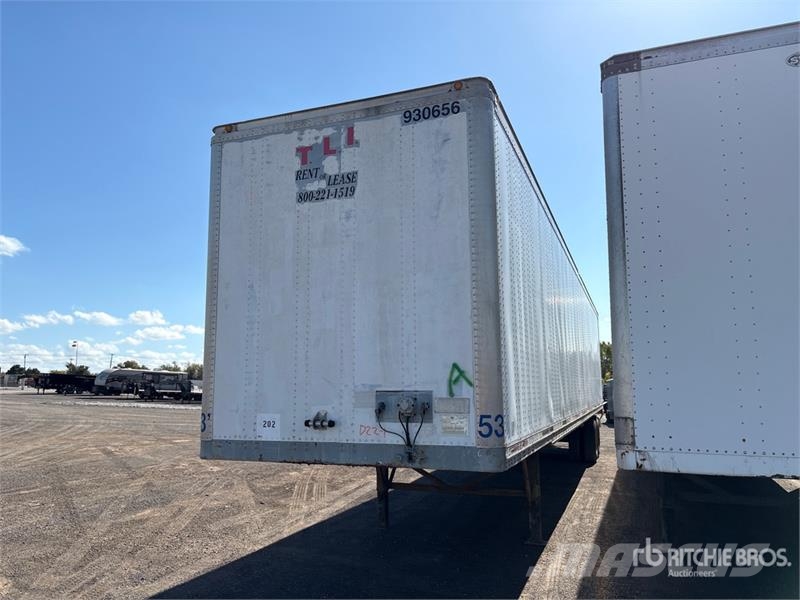Wabash 53 ft x 102 in T/A Van Trailer Furgons