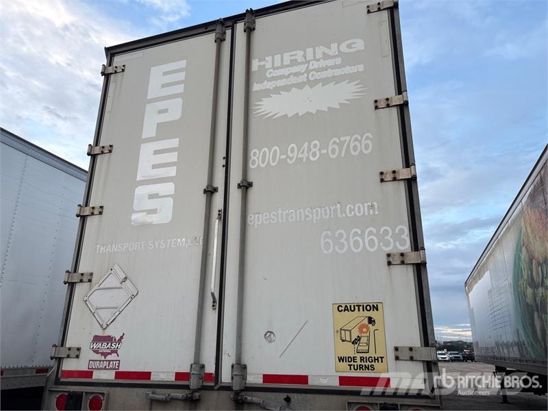 Wabash DVCVHPC 53 ft x 102 in T/A Van Trailer ボックスボディートレーラー