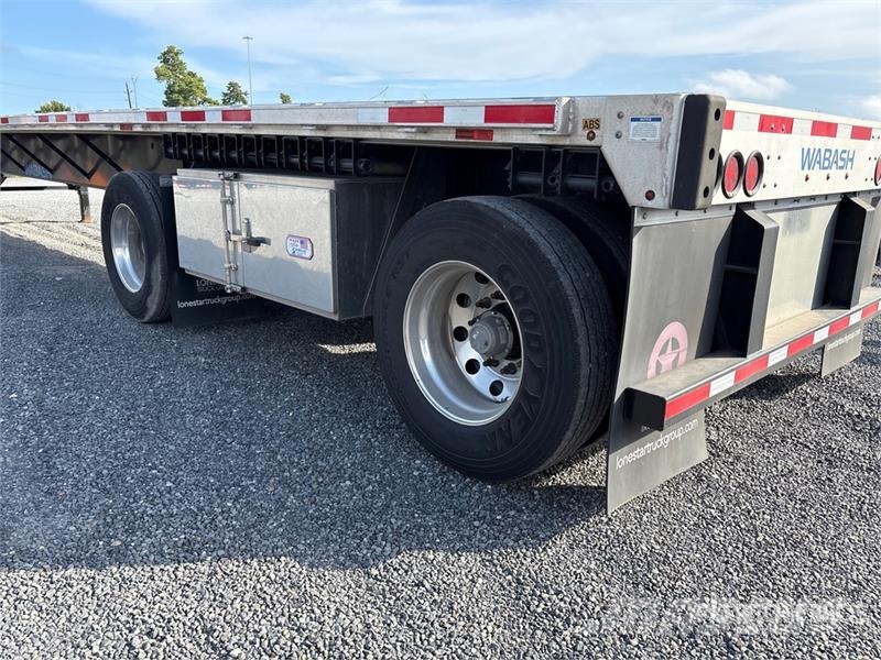 Wabash FLC1TCM 48 ft T/A Spread Axle Flatbed Trailer Planhengere