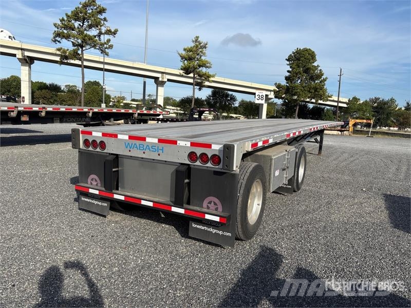 Wabash FLC1TCM 48 ft T/A Spread Axle Flatbed Trailer Planhengere