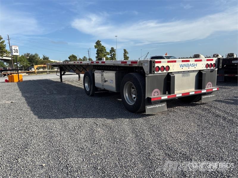 Wabash FLC1TCM 48 ft T/A Spread Axle Flatbed Trailer Planhengere