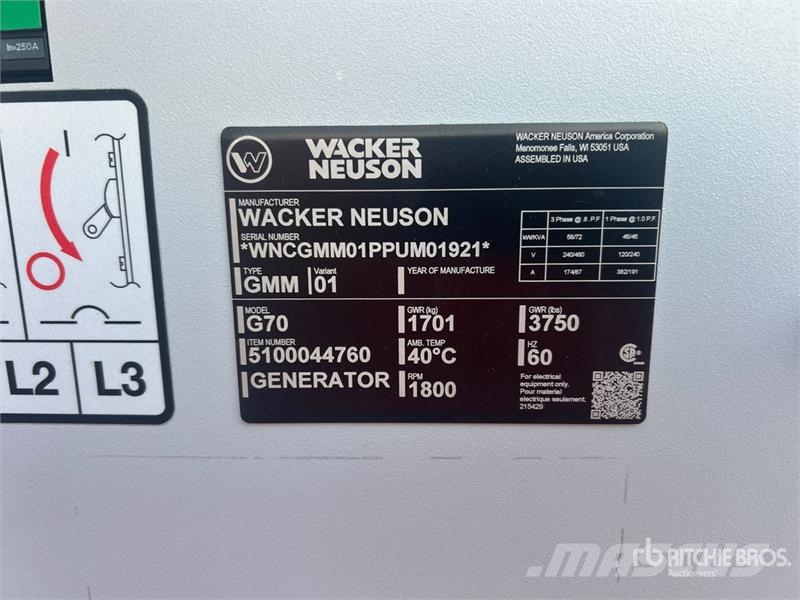 Wacker Neuson G70 مولدات ديزل