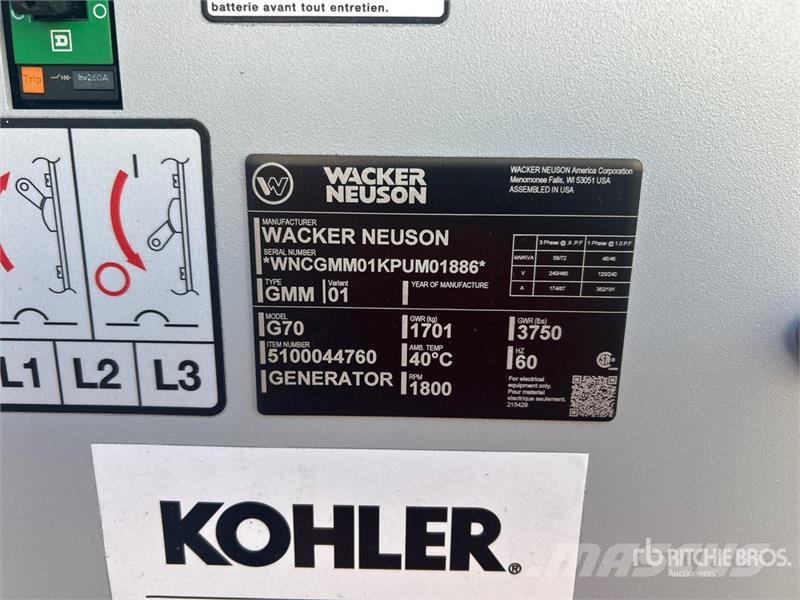 Wacker Neuson G70 Diesel Generators