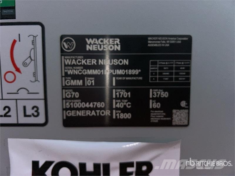 Wacker Neuson G70 Dizel agregati