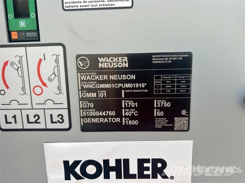 Wacker Neuson G70 Diesel Generators
