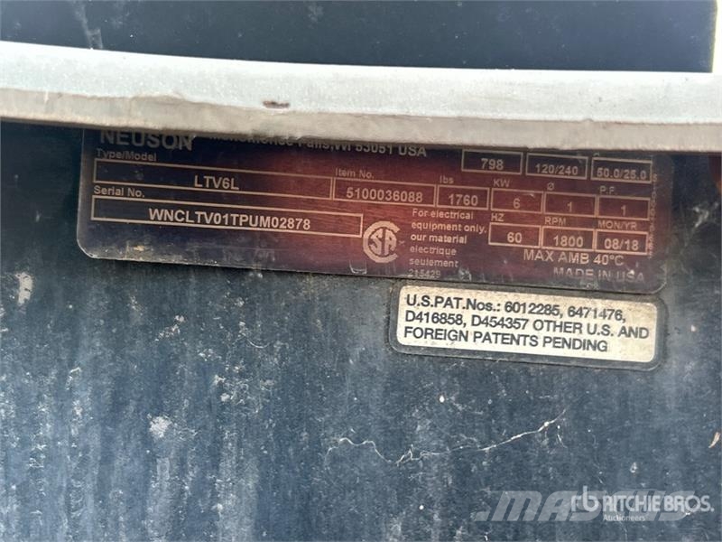 Wacker Neuson LTV6L 6 kW Light Tower (Inoperable) Light towers