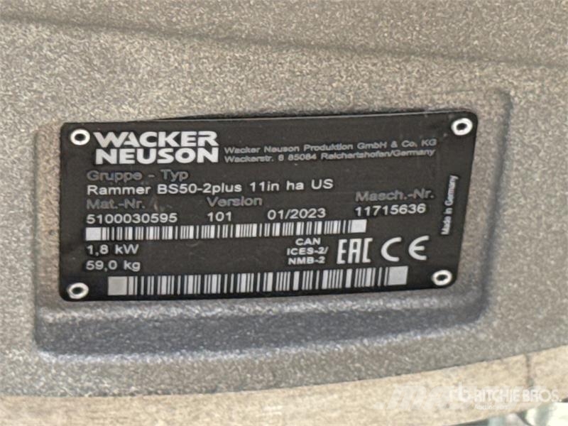 Wacker Neuson Rammer BS50-2plus Jumping Jack Tamper (Unused) Tampers