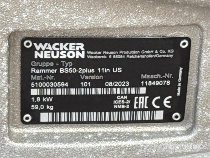 Wacker Neuson Rammer BS50-2plus Jumping Jack Tamper (Unused) Stampfer