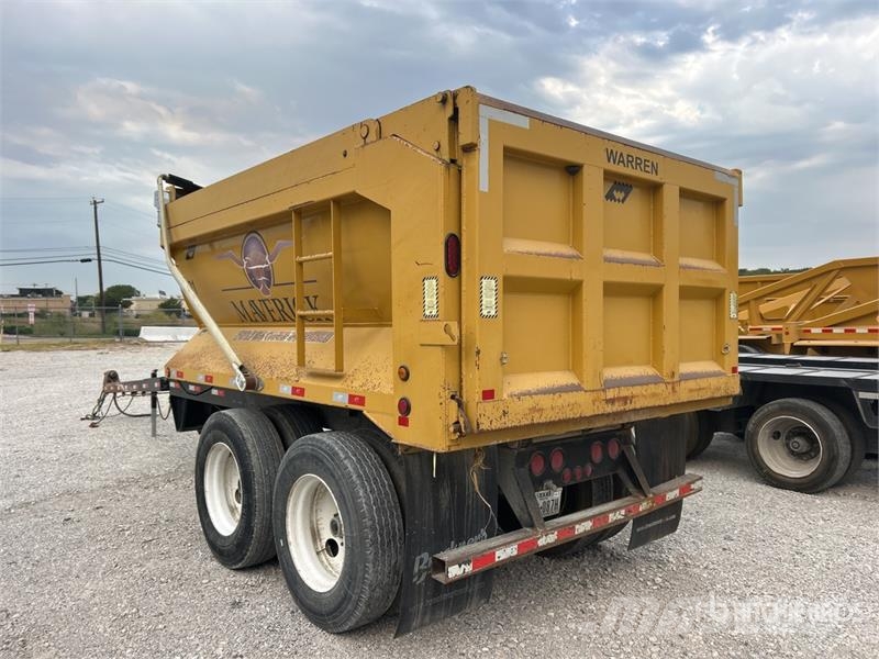 Warren 12 ft T/A Pup Dump Trailer Bañera