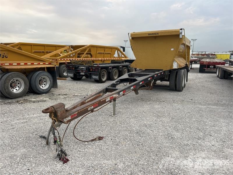 Warren 12 ft T/A Pup Dump Trailer Bañera