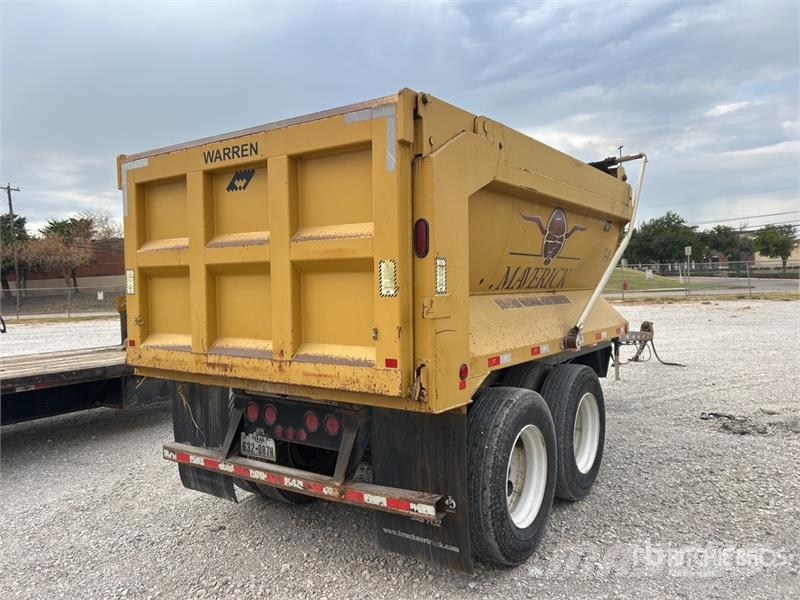 Warren 12 ft T/A Pup Dump Trailer Bañera