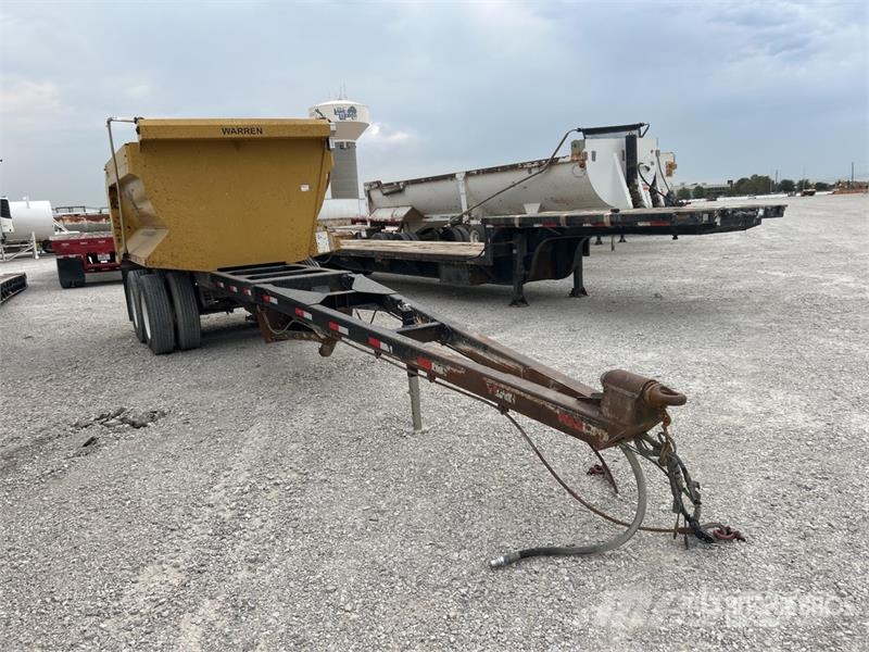 Warren 12 ft T/A Pup Dump Trailer Bañera