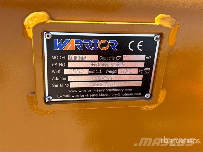 Warrior WBMCC12-1550 61 in Q/C Cleanup Excavator Bucket - Bakken