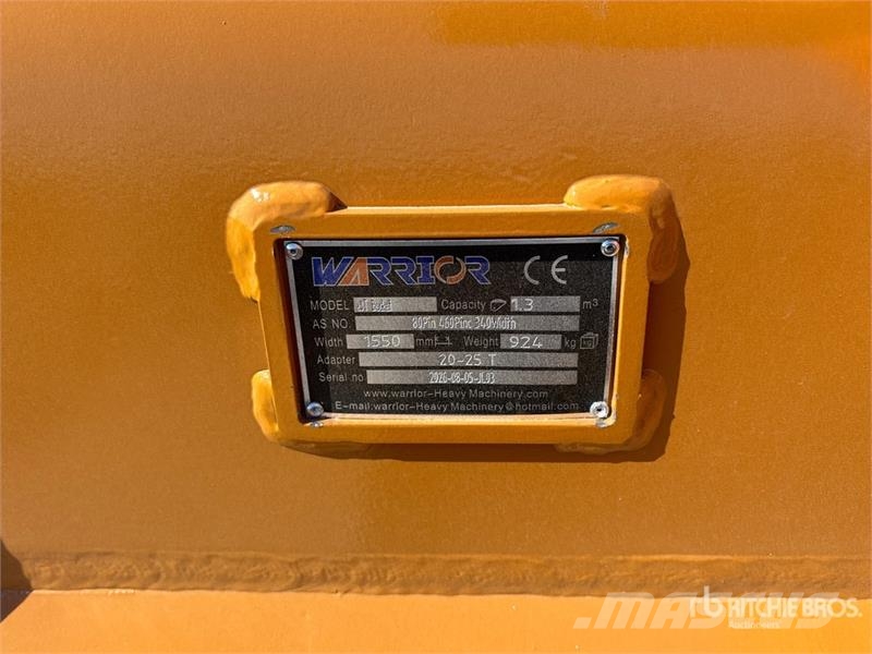 Warrior WBMCC20-1500 59 in Cleanup Excavator Bucket - Fits Lopaty